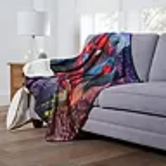 Marvel Spider-Man "Night Flight" Cloud Sherpa Throw  50" x 60", NIP - Picture 3 of 5